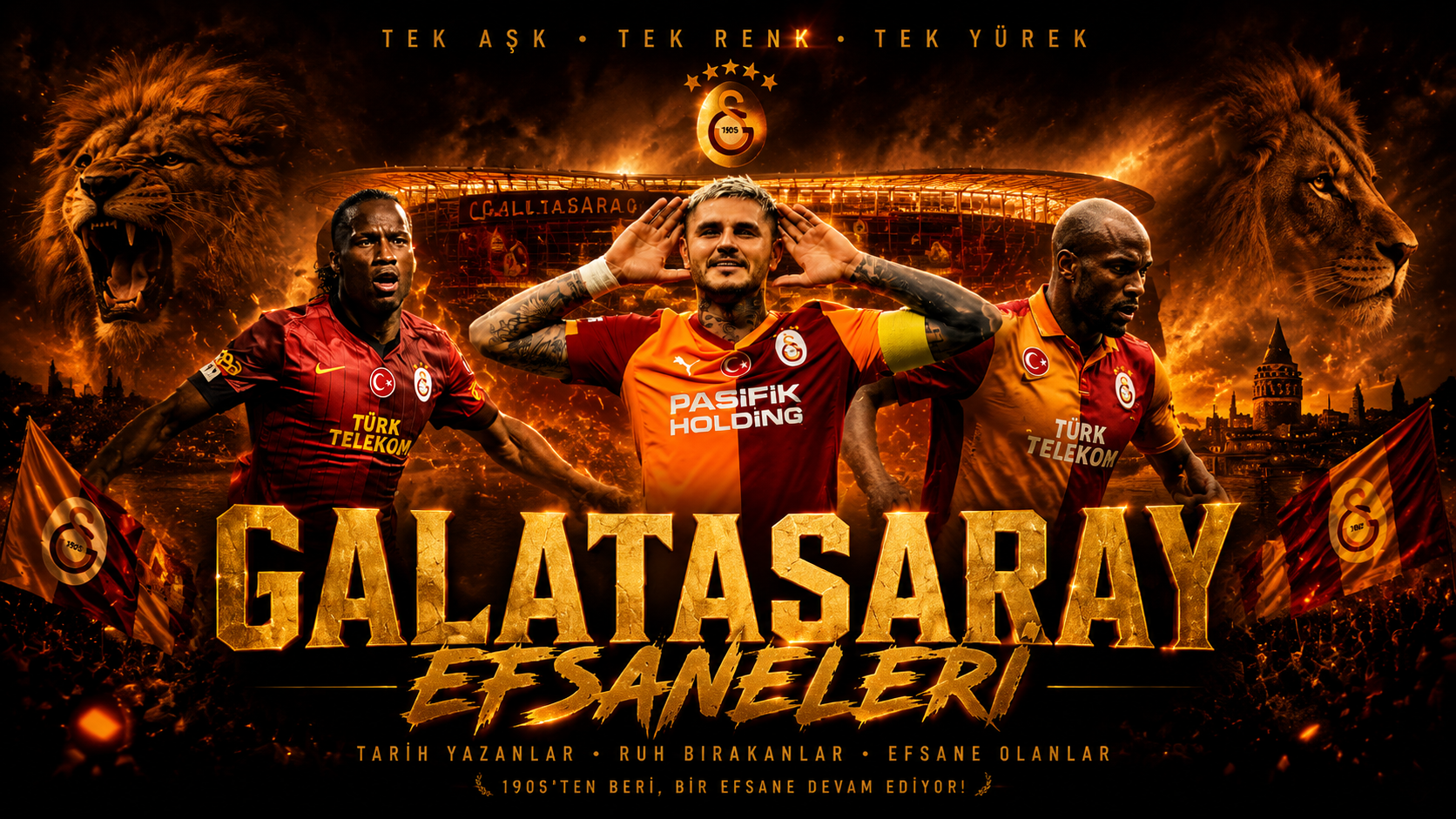 Galatasaray Yıldızları - Premium Tablo